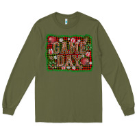 Army Green game day christmas Long Sleeve Tee - AdoDesignShop