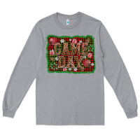 Heather Grey game day christmas Long Sleeve Tee - AdoDesignShop