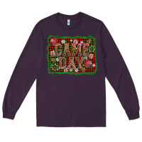 Plum game day christmas Long Sleeve Tee - AdoDesignShop