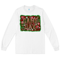 White game day christmas Long Sleeve Tee - AdoDesignShop