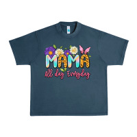 Midnight Navy mama all day everyday Urban Heavy Tee - Artiststas