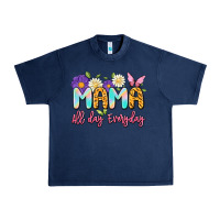 Navy mama all day everyday Urban Heavy Tee - Artiststas
