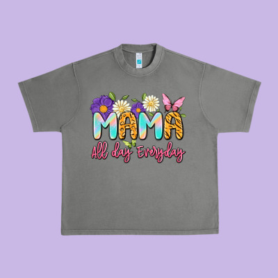 Mama All Day Everyday Urban Heavy Tee Designed By Artiststas