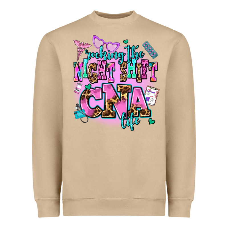 Rocking The Night Shift Cna Life Heavyweight Sweatshirt by AdoDesignShop | Teevron