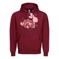 Burgundy happy easter Zipper Hoodie - MaliasSmallBusiness