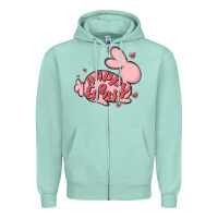 Seafoam happy easter Zipper Hoodie - MaliasSmallBusiness