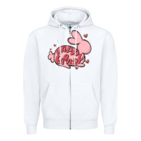 White happy easter Zipper Hoodie - MaliasSmallBusiness