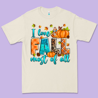 Premium Tee I love Fall most of all
