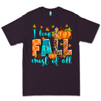Plum I love Fall most of all Premium Tee - RanaPortraitStore