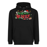Black Registered Nurse Christmas Heavyweight Hoodie - MaliasSmallBusiness