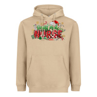 Mushroom Registered Nurse Christmas Heavyweight Hoodie - MaliasSmallBusiness