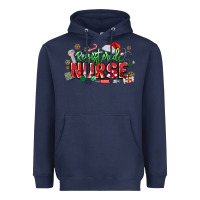 Navy Registered Nurse Christmas Heavyweight Hoodie - MaliasSmallBusiness
