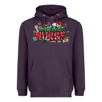 Plum Registered Nurse Christmas Heavyweight Hoodie - MaliasSmallBusiness