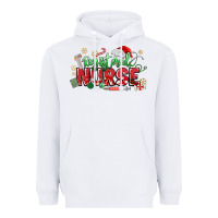 White Registered Nurse Christmas Heavyweight Hoodie - MaliasSmallBusiness