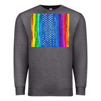 Charcoal Heather LGBTQ+ Pride American Flag Tumbler Premium Sweatshirt - BundleAndBundleShop