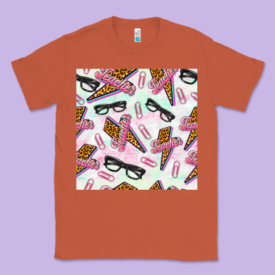Teacher Thunderbolt And Glasses Classic Tee Designed By Bundleandbundleshop