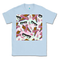 Dusty Blue teacher thunderbolt and glasses Classic Tee - BundleAndBundleShop