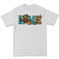 Dove Grey Love Thanksgivings Turkey Premium Tee - RanaPortraitStore