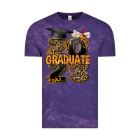 Cloud Purple 2023 graduate leopard Vintage Tee - AdoDesignShop