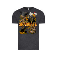 Vintage Black 2023 graduate leopard Vintage Tee - AdoDesignShop