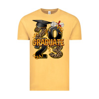 Vintage Mustard 2023 graduate leopard Vintage Tee - AdoDesignShop