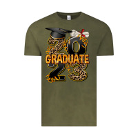 Vintage Olive 2023 graduate leopard Vintage Tee - AdoDesignShop