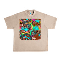 French Oak football tie dye gemstone sunflower seamless pattern Urban Heavy Tee - JahusDesignShop