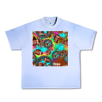 Grape Ice football tie dye gemstone sunflower seamless pattern Urban Heavy Tee - JahusDesignShop