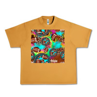 Peanut Butter football tie dye gemstone sunflower seamless pattern Urban Heavy Tee - JahusDesignShop