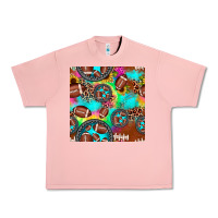 Salmon football tie dye gemstone sunflower seamless pattern Urban Heavy Tee - JahusDesignShop