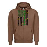 Chestnut shamrock usa flag Zipper Hoodie - MaliasSmallBusiness
