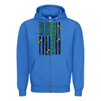 True Royal shamrock usa flag Zipper Hoodie - MaliasSmallBusiness