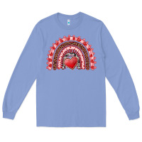 Colony Blue valentine's day rainbow with heart Long Sleeve Tee - AdoDesignShop