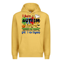 Antique Gold i have autism i can't say trick or treat Premium Hoodie - JahusDesignShop