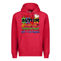 Cardinal i have autism i can't say trick or treat Premium Hoodie - JahusDesignShop