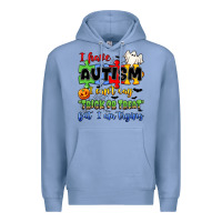 Colony Blue i have autism i can't say trick or treat Premium Hoodie - JahusDesignShop