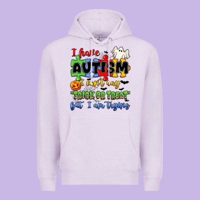 I Have Autism I Can't Say Trick Or Treat Premium Hoodie Designed By Jahusdesignshop