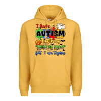 Mustard i have autism i can't say trick or treat Premium Hoodie - JahusDesignShop