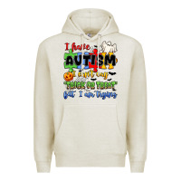 Oatmeal Heather i have autism i can't say trick or treat Premium Hoodie - JahusDesignShop