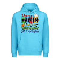 Ocean Blue i have autism i can't say trick or treat Premium Hoodie - JahusDesignShop
