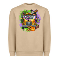 Mushroom halloween school bus Heavyweight Sweatshirt - AdoDesignShop