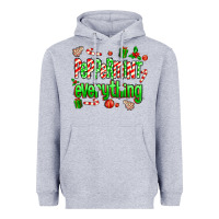 Heather Grey Peppermint Everything Heavyweight Hoodie - MaliasSmallBusiness