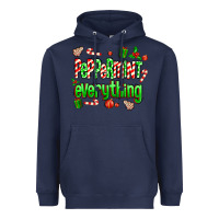 Navy Peppermint Everything Heavyweight Hoodie - MaliasSmallBusiness