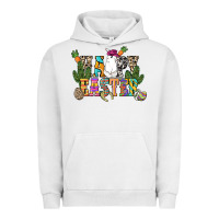 Pigment Lunar Rock Happy Easter with cowboy Easter Day Urban Hoodie - HowdyJamesFarm