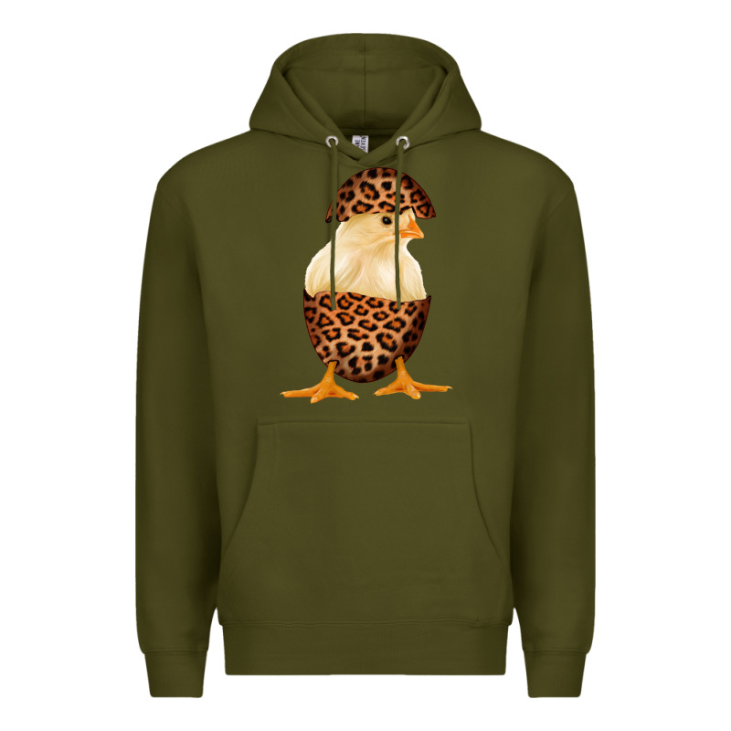 Chick With Leopard Eggshell Premium Hoodie by Bettercallsaul | Teevron