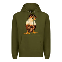 Army Green Chick with Leopard Eggshell Premium Hoodie - Bettercallsaul