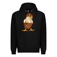 Black Chick with Leopard Eggshell Premium Hoodie - Bettercallsaul
