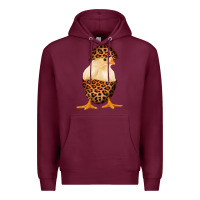 Burgundy Chick with Leopard Eggshell Premium Hoodie - Bettercallsaul