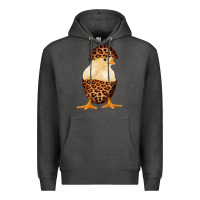 Charcoal Heather Chick with Leopard Eggshell Premium Hoodie - Bettercallsaul