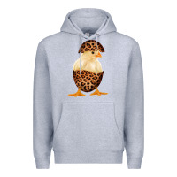 Heather Grey Chick with Leopard Eggshell Premium Hoodie - Bettercallsaul